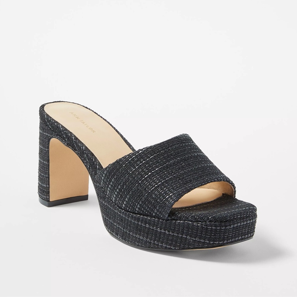 Ann Taylor Platform Mule Sandals 832817